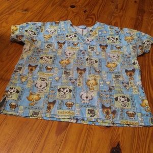Womens scrub top Size 2X